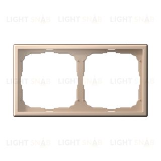 Рамка двойная System Electric ArtGallery, песочный GAL001202 GAL001202