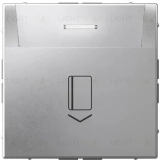 Карточный выключатель без задержки времени 10А/250 В~ System Electric ArtGallery, алюминий GAL000314S GAL000314S