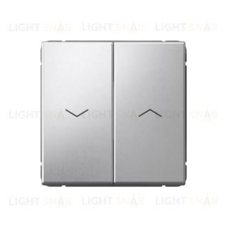 Выключатель управления для жалюзи и рольставней System Electric ArtGallery 10А/250В, алюминий GAL000319 GAL000319