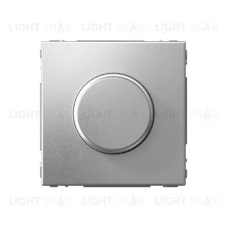 Светорегулятор поворотно-нажимной LED, RC, 400Вт System Electric ArtGallery, алюминий GAL000323 GAL000323