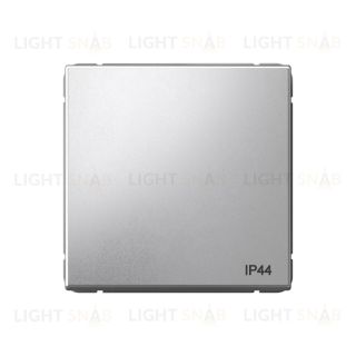 Выключатель одноклавишный проходной System Electric ArtGallery 10А IP44, алюминий GAL440361 GAL440361