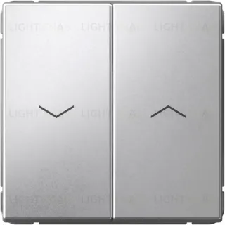 Выключатель управления для жалюзи и рольставней System Electric ArtGallery 10А/250В, алюминий GAL000319S GAL000319S