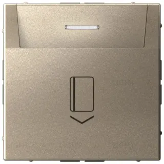 Карточный выключатель без задержки времени 10А/250 В~ System Electric ArtGallery, шампань GAL000514S GAL000514S