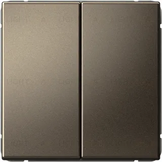 Выключатель двухклавишный проходной System Electric ArtGallery 10А, мокко GAL000665S GAL000665S