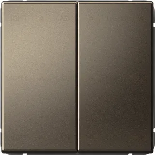 Выключатель двухклавишный System Electric ArtGallery 10А, мокко GAL000651S GAL000651S