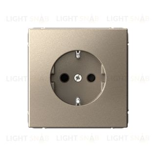 Розетка с заземлением со шторками System Electric ArtGallery 16А, шампань GAL000545 GAL000545
