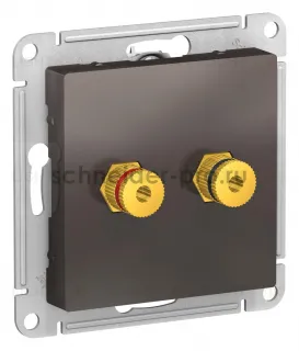 Розетка акустическая двойная System Electric ArtGallery, мокко GAL000608+ATN000687 GAL000608 + ATN000687