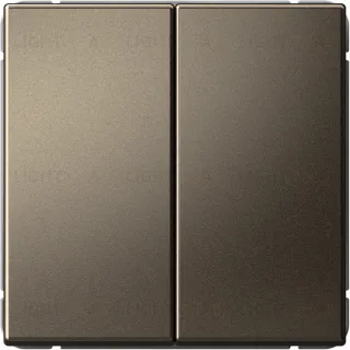 Выключатель двухклавишный кнопочный System Electric ArtGallery 10А, мокко GAL000617S GAL000617S