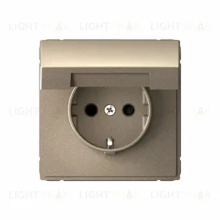 Розетка с заземлением, быстрозажимные клем., со шторками и крышкой System Electric ArtGallery 16А IP20, шампань GAL000546S GAL000546S