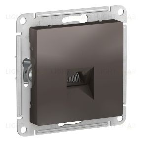 Розетка компьютерная одинарная System Electric ArtGallery RJ45 5 кат., мокко GAL000608+ATN000683 GAL000608 + ATN000683