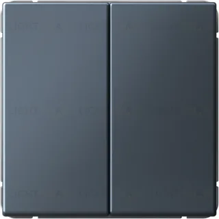 Выключатель двухклавишный System Electric ArtGallery 10А, грифель GAL000751S GAL000751S