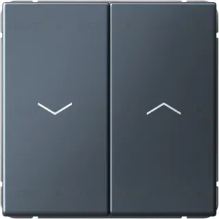 Выключатель управления для жалюзи и рольставней System Electric ArtGallery 10А/250В, грифель GAL000719S GAL000719S