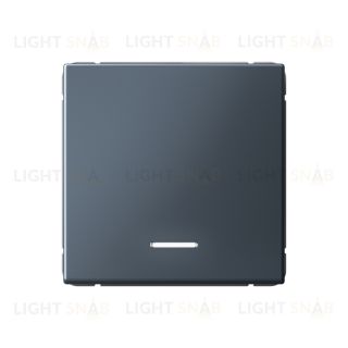 Выключатель одноклавишный с подсветкой System Electric ArtGallery 10А, грифель GAL000713 GAL000713