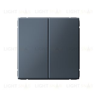 Выключатель двухклавишный проходной System Electric ArtGallery 10А, грифель GAL000765 GAL000765