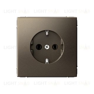 Розетка с заземлением System Electric ArtGallery 16А, мокко GAL000643 GAL000643