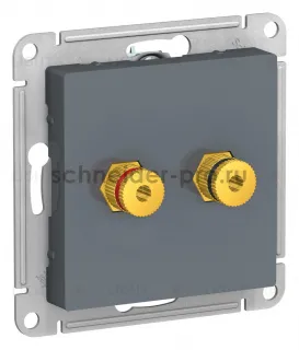 Розетка акустическая двойная System Electric ArtGallery, грифель GAL000708+ATN000787 GAL000708 + ATN000787