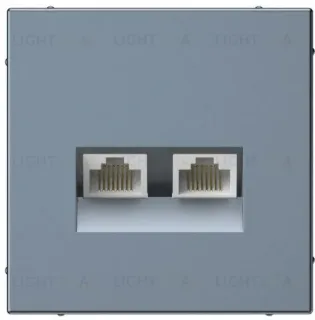 Розетка компьютерная двойная RJ45 5е кат. System Electric ArtGallery, грифель GAL000785 GAL000785