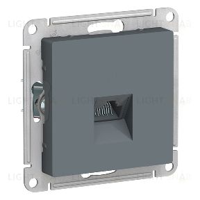 Розетка компьютерная одинарная System Electric ArtGallery RJ45 5 кат., грифель GAL000708+ATN000783 GAL000708 + ATN000783