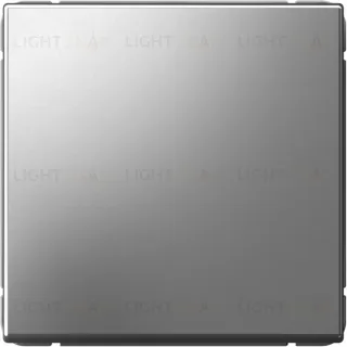 Выключатель одноклавишный кнопочный System Electric ArtGallery 10А, сталь GAL000915S GAL000915S