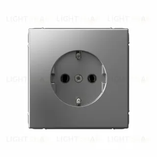 Розетка с заземлением, быстрозажимные клем., System Electric ArtGallery 16А, сталь GAL000943S GAL000943S