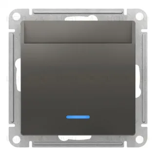 Карточный выключатель с задержкой времени 10А/250 В~ System Electric ArtGallery, сталь GAL000908+ATN000967 GAL000908 + ATN000967