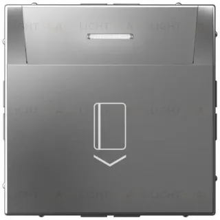 Карточный выключатель без задержки времени 10А/250 В~ System Electric ArtGallery, сталь GAL000914S GAL000914S
