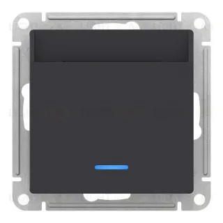 Карточный выключатель с задержкой времени 10А/250 В~ System Electric ArtGallery, карбон GAL001008+ATN001067 GAL001008 + ATN001067