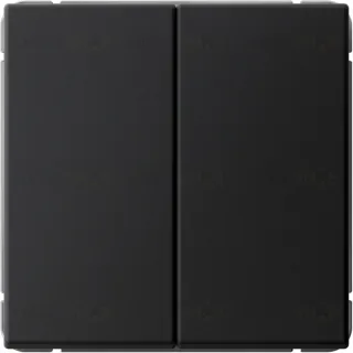 Выключатель двухклавишный System Electric ArtGallery 10А, карбон GAL001051S GAL001051S