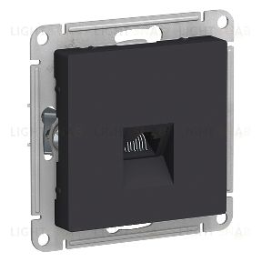 Розетка компьютерная одинарная System Electric ArtGallery RJ45 5 кат., карбон GAL001008+ATN001083 GAL001008 + ATN001083