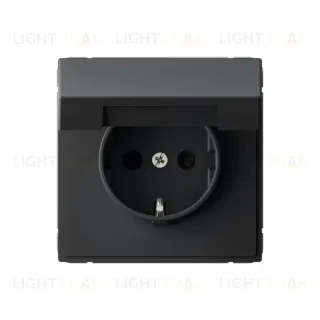 Розетка с заземлением, быстрозажимные клем., со шторками и крышкой System Electric ArtGallery 16А IP20, карбон GAL001046S GAL001046S