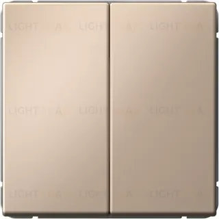 Выключатель двухклавишный System Electric ArtGallery 10А, песочный GAL001251S GAL001251S