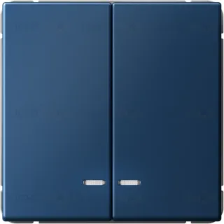 Выключатель двухклавишный с подсветкой System Electric ArtGallery 10А, аквамарин GAL001153S GAL001153S