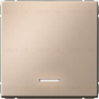 Выключатель одноклавишный с подсветкой System Electric ArtGallery 10А, песочный GAL001213S GAL001213S