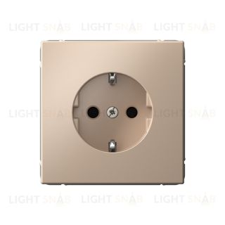 Розетка с заземлением со шторками System Electric ArtGallery 16А, песочный GAL001245 GAL001245