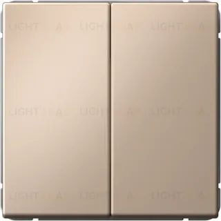 Выключатель двухклавишный кнопочный System Electric ArtGallery 10А, песочный GAL001217S GAL001217S