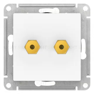 Розетка акустическая двойная System Electric ArtGallery, лотос GAL001308+ATN001387 GAL001308 + ATN001387