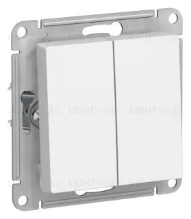 Выключатель 2-клавишный перекрестный (из 3-х мест) System Electric ArtGallery, 10А/250В, лотос GAL001308+ATN001373 GAL001308 + ATN001373