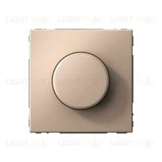 Светорегулятор поворотно-нажимной LED, RC, 400Вт System Electric ArtGallery, песочный GAL001223 GAL001223