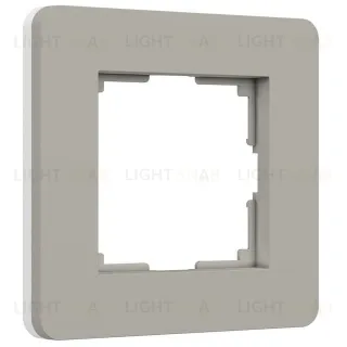 Рамка одинарная Werkel Split дымчатый-белый, soft-touch a067259 a067259