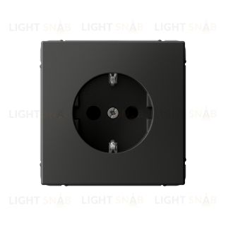 Розетка с заземлением со шторками System Electric ArtGallery 16А, базальт GAL001445 GAL001445