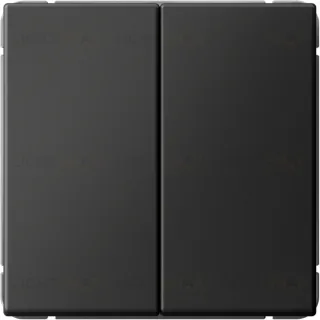 Выключатель двухклавишный System Electric ArtGallery 10А, базальт GAL001451S GAL001451S