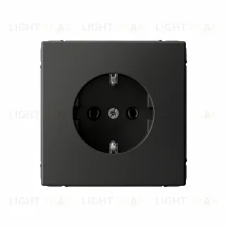 Розетка с заземлением, быстрозажимные клем., System Electric ArtGallery 16А, базальт GAL001443S GAL001443S