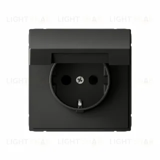 Розетка с заземлением, быстрозажимные клем., со шторками и крышкой System Electric ArtGallery 16А IP20, базальт GAL001446S GAL001446S