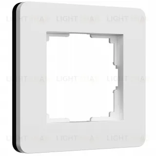 Рамка одинарная Werkel Split белый-черный, soft-touch a067988 a067988