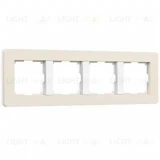 Рамка четверная Werkel Split айвори-белый, soft-touch a067257 a067257