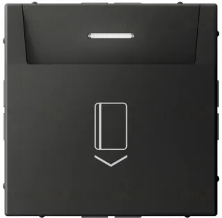 Карточный выключатель без задержки времени 10А/250 В~ System Electric ArtGallery, базальт GAL001414S GAL001414S