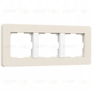 Рамка тройная Werkel Split айвори-белый, soft-touch a067256 a067256