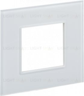 Рамка 1-местная IEK Skandy арктический белый стекло SK-M12-G-K01 SK-M12-G-K01