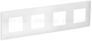 Рамка 4-местная IEK Skandy арктический белый SK-M42-K01 SK-M42-K01