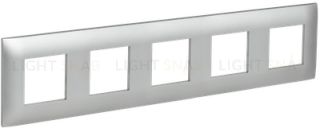 Рамка пятерная IEK Skandy серебряный SK-M52-K23 SK-M52-K23